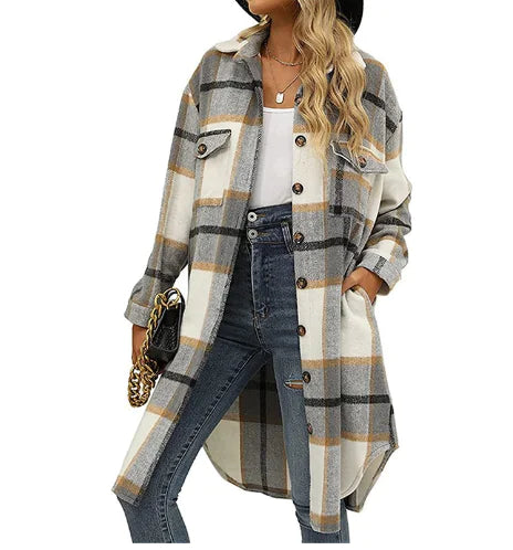 Dropped Shoulder Duster Coat – Fashionmaxco